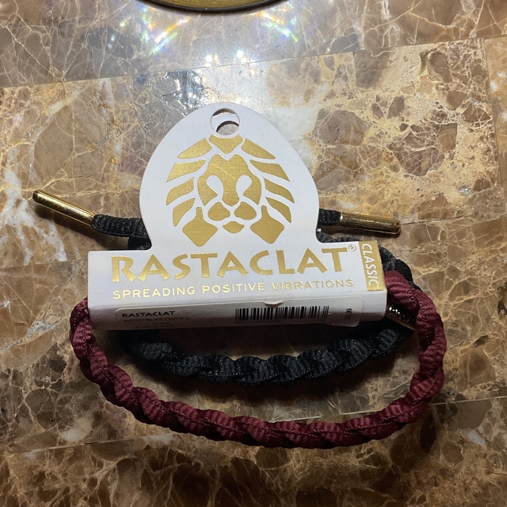 Rastaclat Black and Burgundy Bracelet